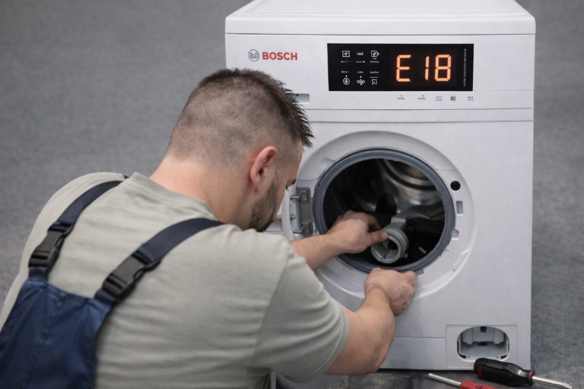 cómo quitar error E18 Bosch